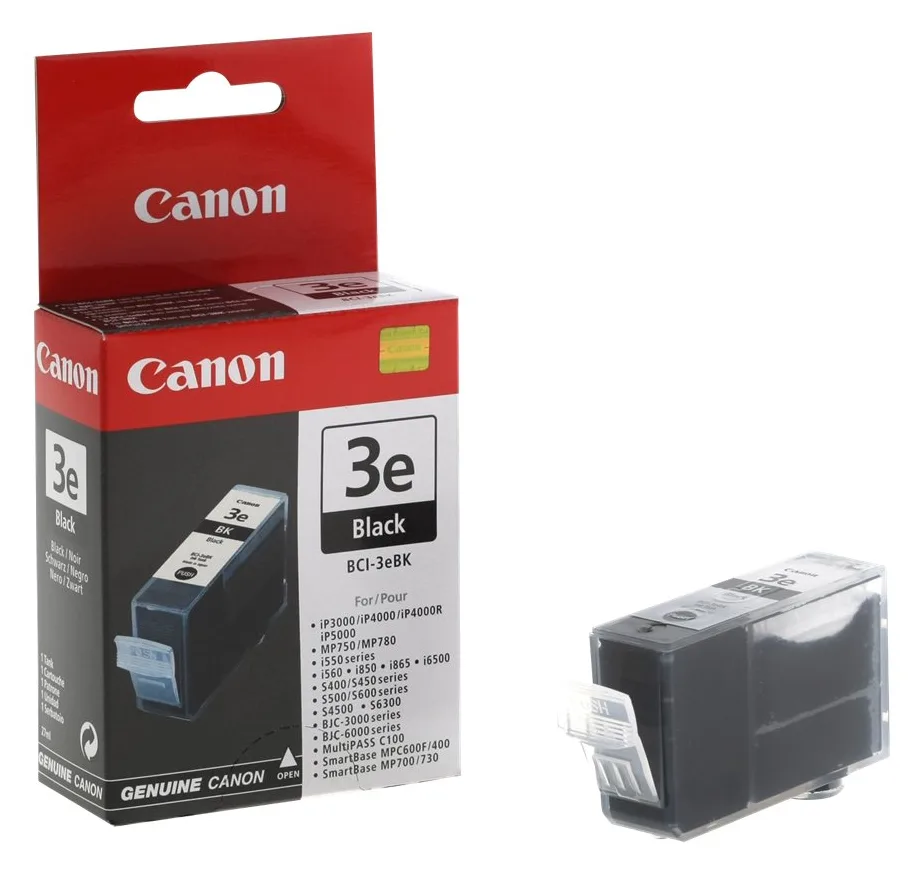 Canon BCI-3eBK - Schwarz - Original - Tintenbehälter, Ansicht 2