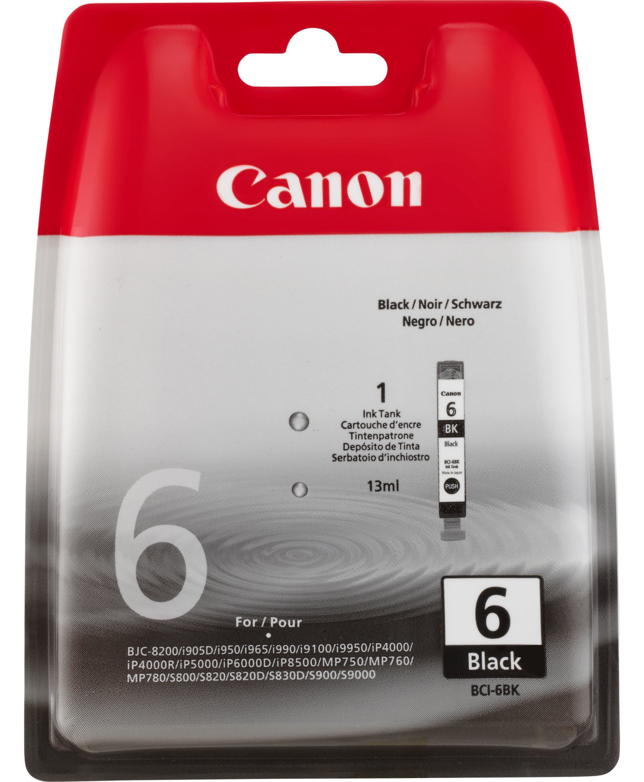 Canon BCI-6BK - Schwarz - Original - Tintenbehälter
