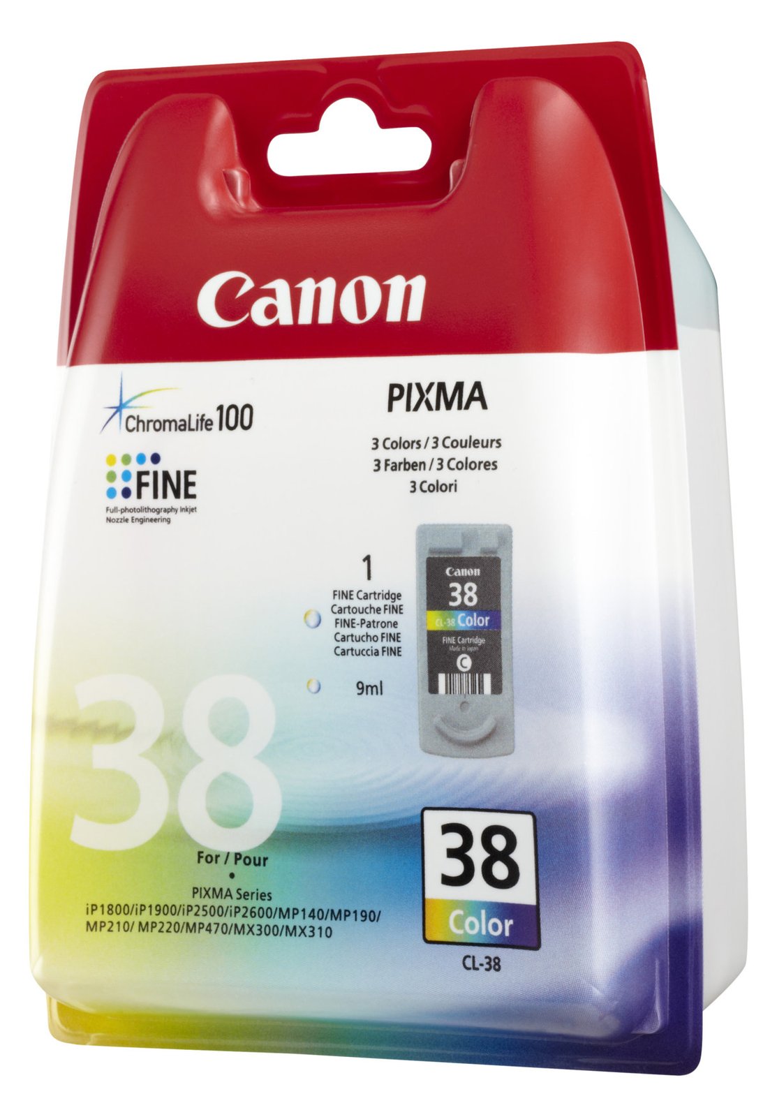 Canon CL-38 - 9 ml - Farbe (Cyan, Magenta, Gelb)
