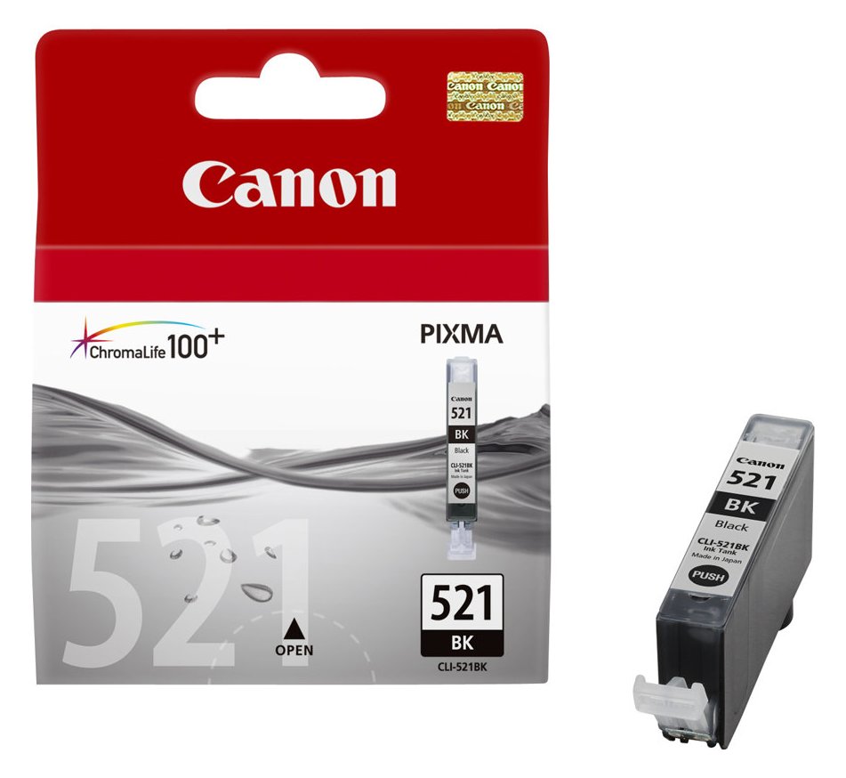 Canon CLI-521BK - 9 ml - Schwarz - Original - Blister mit Diebstahlsicherung von LumaTech