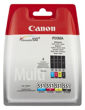 Canon CLI-551 Ink Cartridge C/M/Y/BK MultiPack - Tintenpatrone von LumaTech