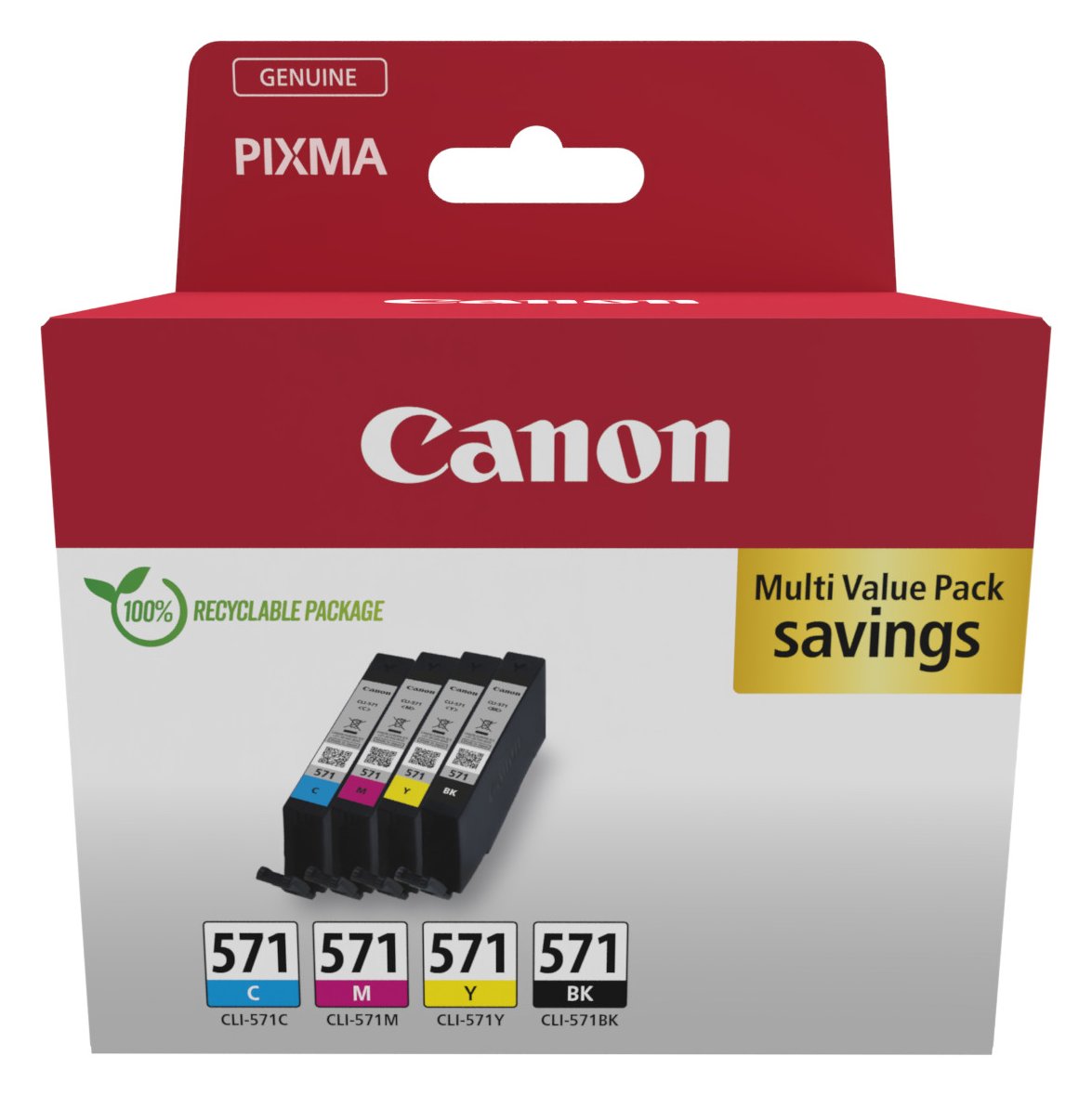Canon CLI-571 Ink Cartridge C/M/Y/BK - Tintenpatrone