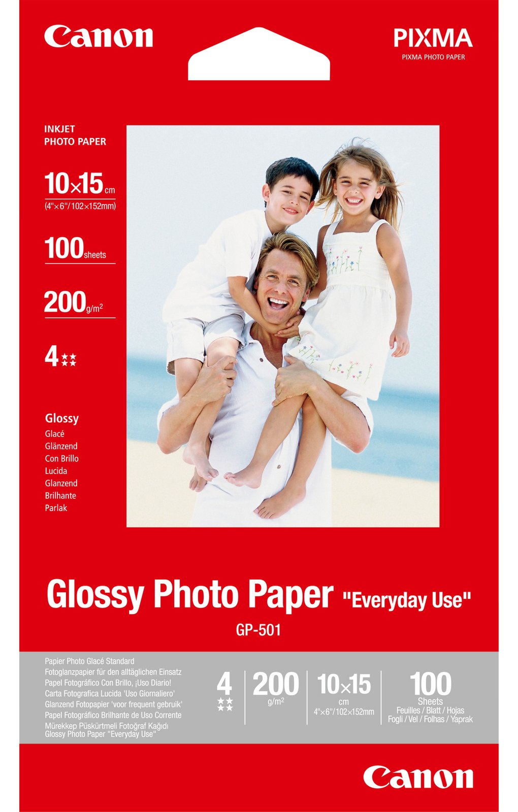 Canon GP-501 - Glänzend - 100 x 150 mm 100 Blatt Fotopapier
