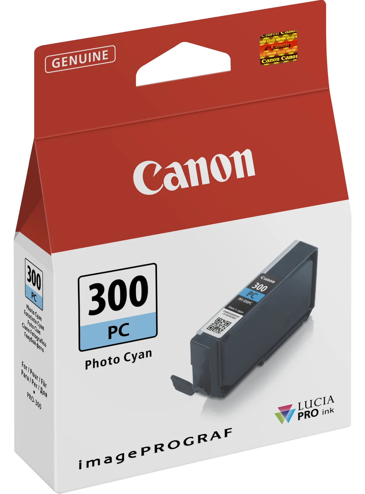 Canon PFI-300 PC - Photo Cyan - Original - Tintenbehälter, Ansicht 2