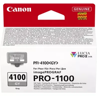 Canon PFI-4100 GY - 80 ml - Grau - original - Hängebox, Ansicht 2