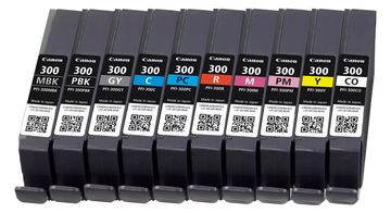 Canon PFI-MBK/PBK/CO/GY/R/C/M/Y/PC/PM 10 Ink Cartridge Multipack von LumaTech
