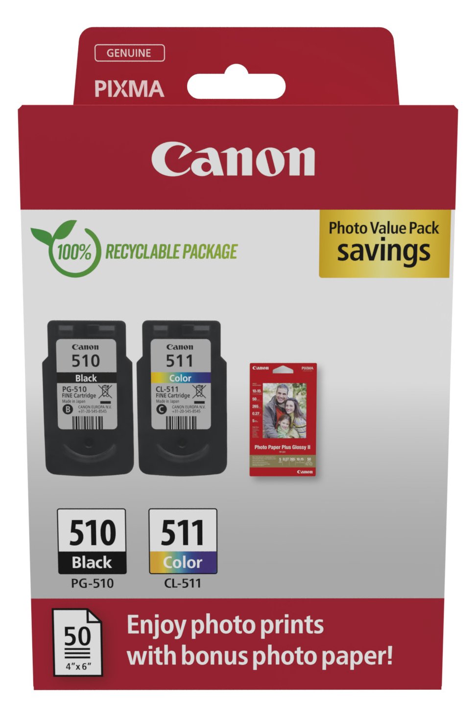Canon PG-510/CL-511 Ink Cartridge PVP
