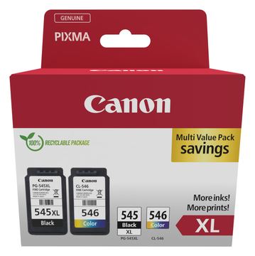 Canon PG-545 XL/CL-546XL Photo Value Pack - Glänzend - 2er-Pack - Schwarz, Farbe (Cyan, Magenta, Gelb) von LumaTech