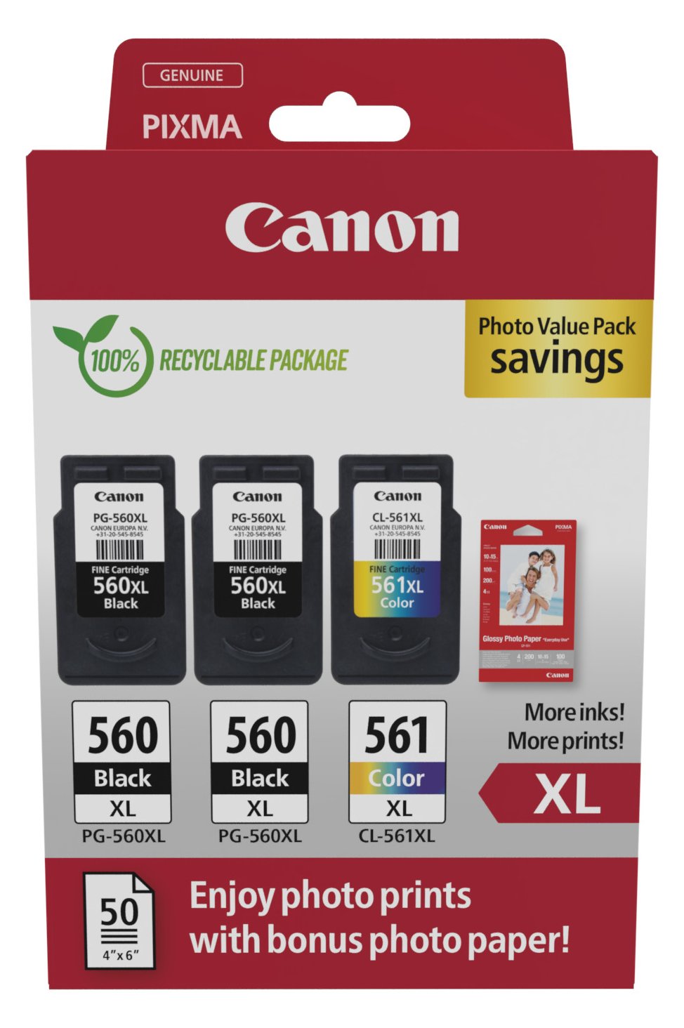 Canon PG-560XLx2/CL-561XL Ink Cartridge