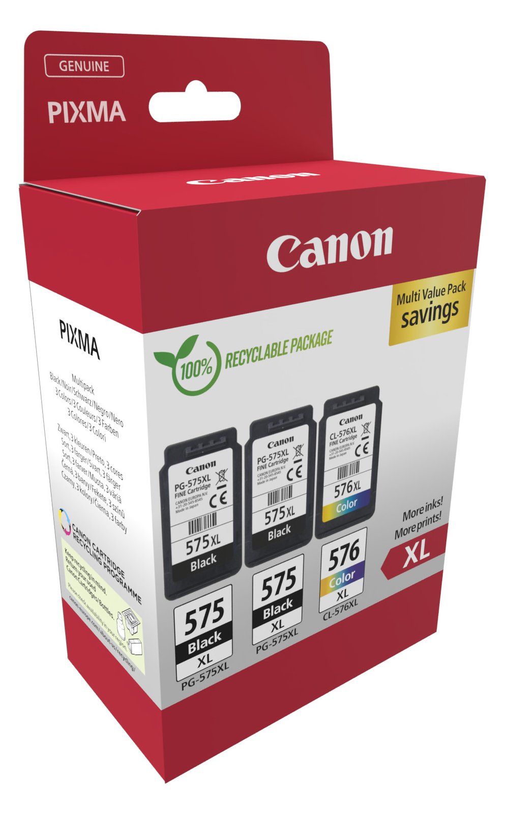 Canon PG-575XLx2/CL-576XL Ink Cartridge