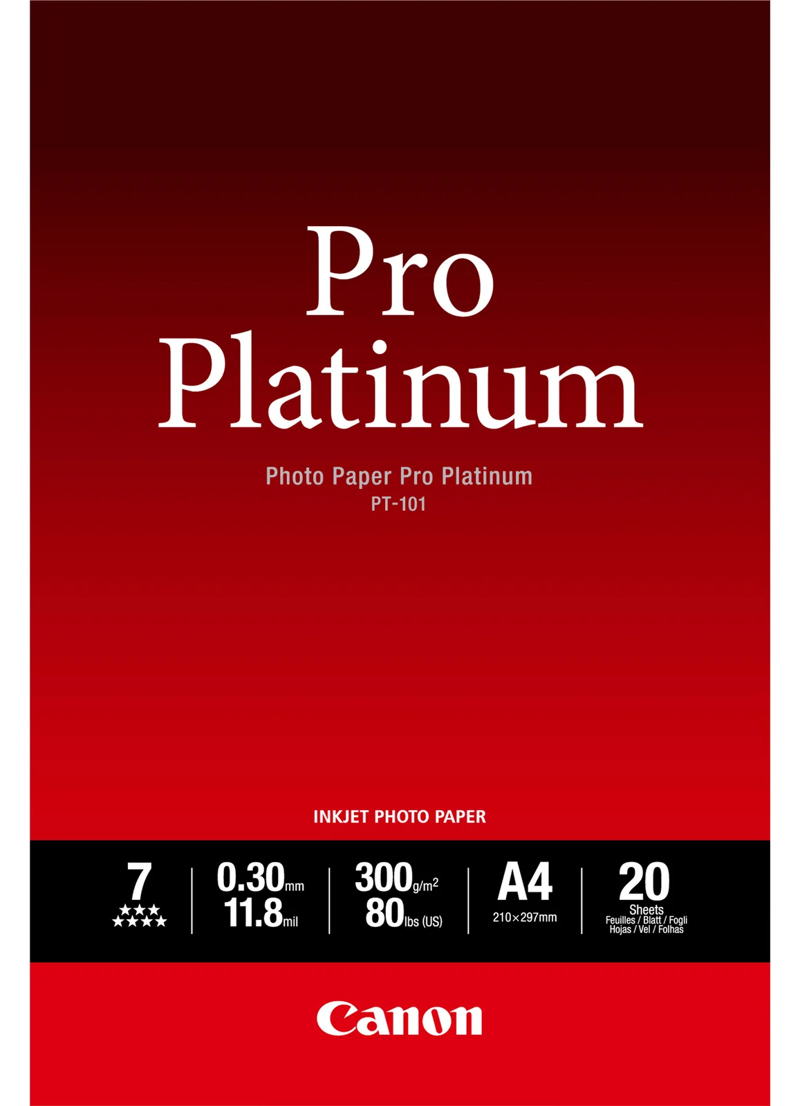 Canon Photo Paper Pro Platinum - A4 (210 x 297 mm), Ansicht 2