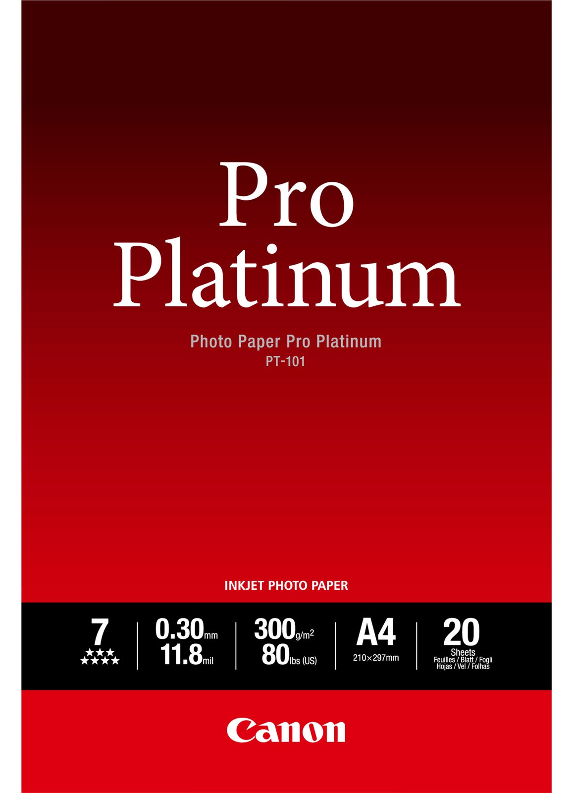 Canon Photo Paper Pro Platinum - A4 (210 x 297 mm)