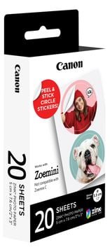 Canon ZINK - Selbstklebend - 33 mm Durchmesser 40 Etikett(en) (20 Bogen x 2)