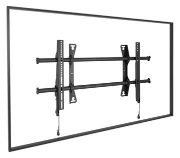 Chief Fusion Large Fixed Display Wall Mount - For Displays 42-86 - Black - Befestigungskit (2 Verbindungsklammern) von LumaTech