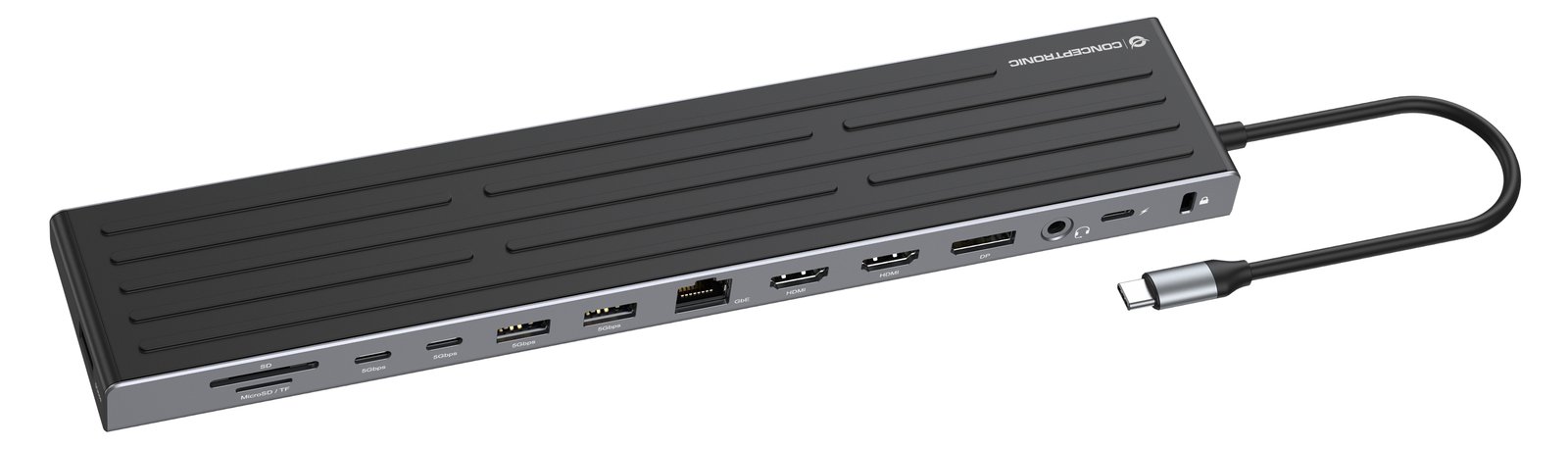 Conceptronic 14-1 Dock USB-C->2xHDMI DP 2xUSB-C 3xUSB-A+ sw