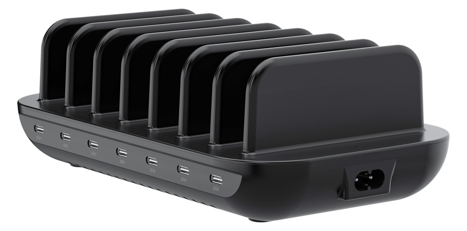 Conceptronic 160W 7-Port USB PD Charging Station - USB-C x 7 - 3.0