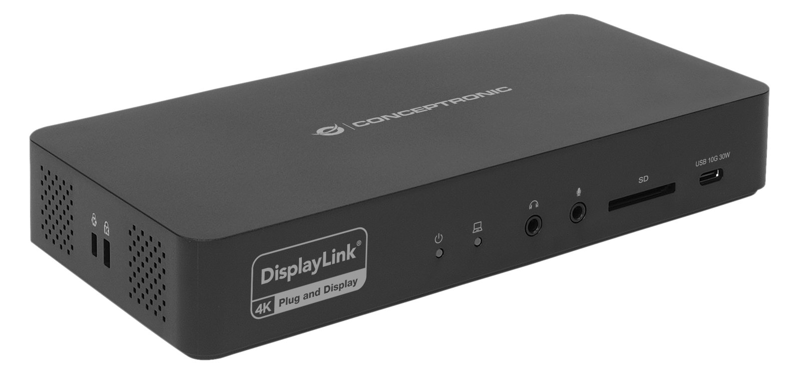 Conceptronic 17-1 Dock USB-C->HDMI DP 4K/60Hz GbE USB-C sw