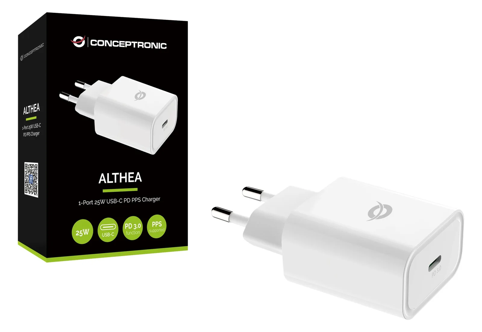 Conceptronic ALTHEA - Netzteil - 25 Watt - PD 3.0 (USB-C), Ansicht 3