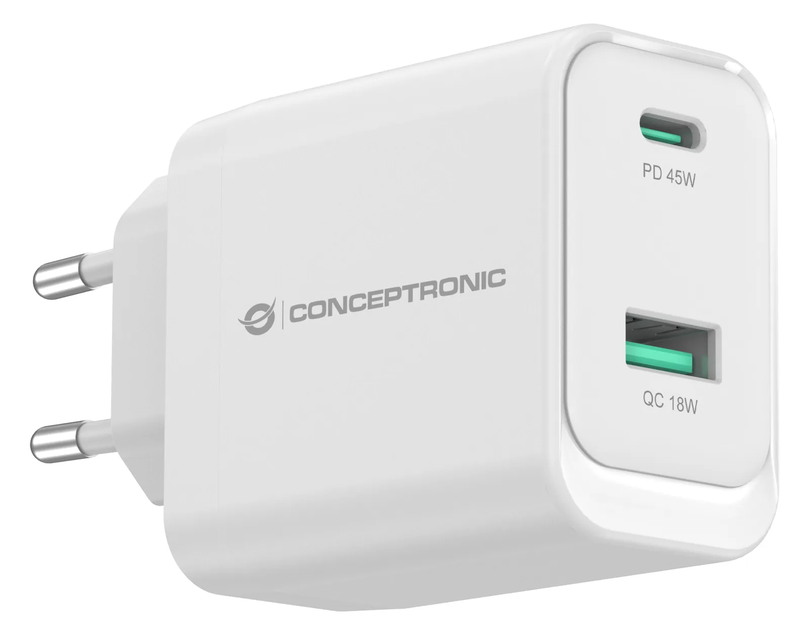 Conceptronic ALTHEA20W45 2-Port 45W GaN USB PD Charger, Ansicht 2
