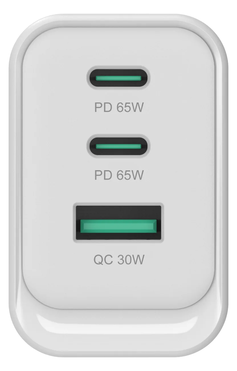 Conceptronic ALTHEA21W65 3-Port 65W GaN USB-PD-Ladegerät USB-C x 2 USB-A 1..., Ansicht 3