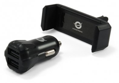 Conceptronic Auto-Netzteil - 2 A - 2 Ausgabeanschlussstellen (USB)