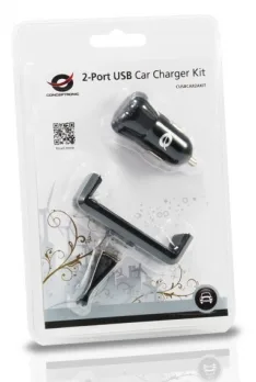 Conceptronic Auto-Netzteil - 2 A - 2 Ausgabeanschlussstellen (USB), Ansicht 2