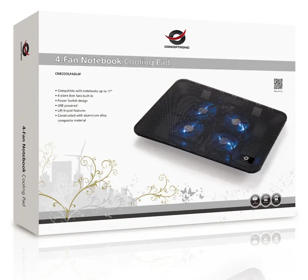Conceptronic CNBCOOLPADL4F - Notebook-Kühlpad, Ansicht 4
