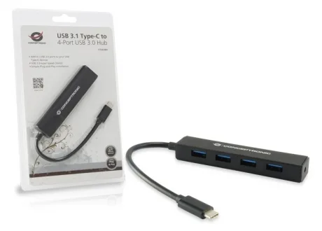 Conceptronic CTC4USB3 - Hub - 4 x SuperSpeed USB 3.0, Ansicht 2