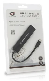Conceptronic CTC4USB3 - Hub - 4 x SuperSpeed USB 3.0, Ansicht 3