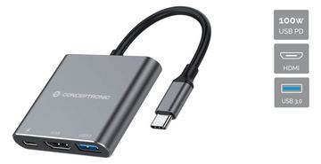 Conceptronic DONN18G - Dockingstation - USB-C 3.2 Gen 1 von LumaTech