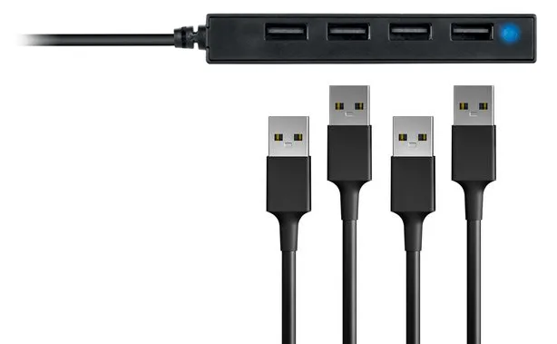 Conceptronic HUBBIES HUBBIES05B - Hub - 4 x USB 2.0, Ansicht 3