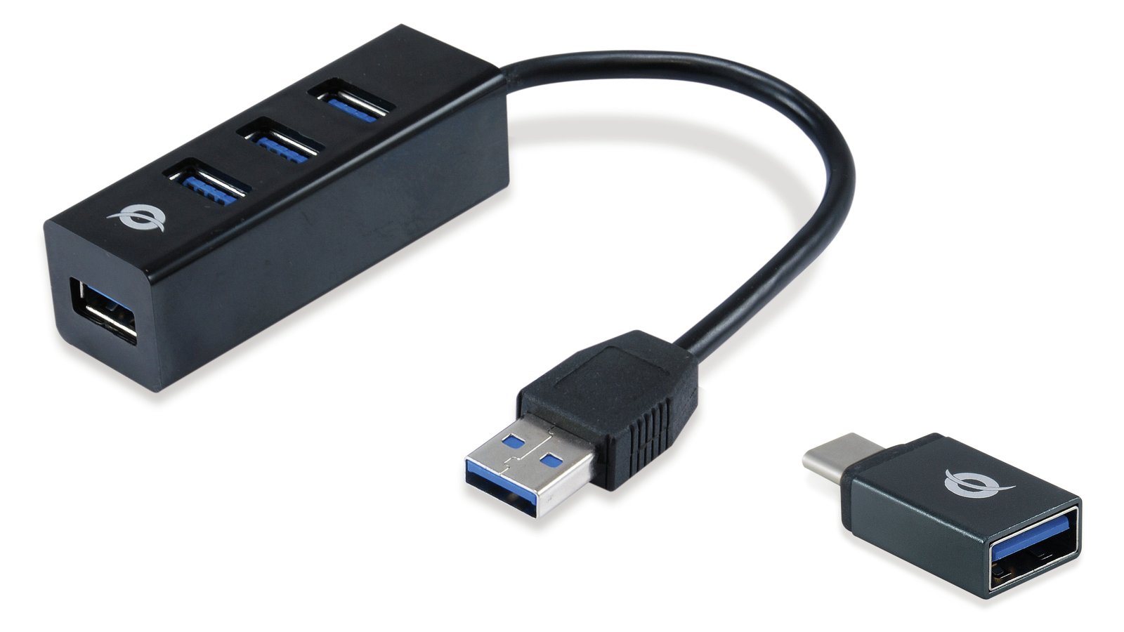 Conceptronic HUBBIES TAIL - Hub - 4 x SuperSpeed USB 3.0