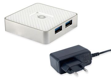 Conceptronic HUBBIES03W - Hub - 4 x SuperSpeed USB 3.0 von LumaTech