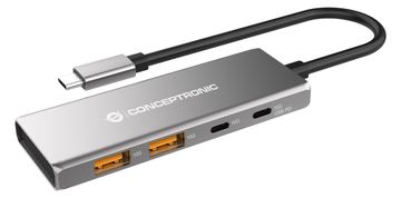 Conceptronic HUBBIES15G - USB 3.2 Gen 2 (3.1 Gen 2) Type-C - USB 3.2 Gen 2 (3.1 Gen 2) Type-A - USB 3.2 Gen 2(3.1 Gen 2) von LumaTech