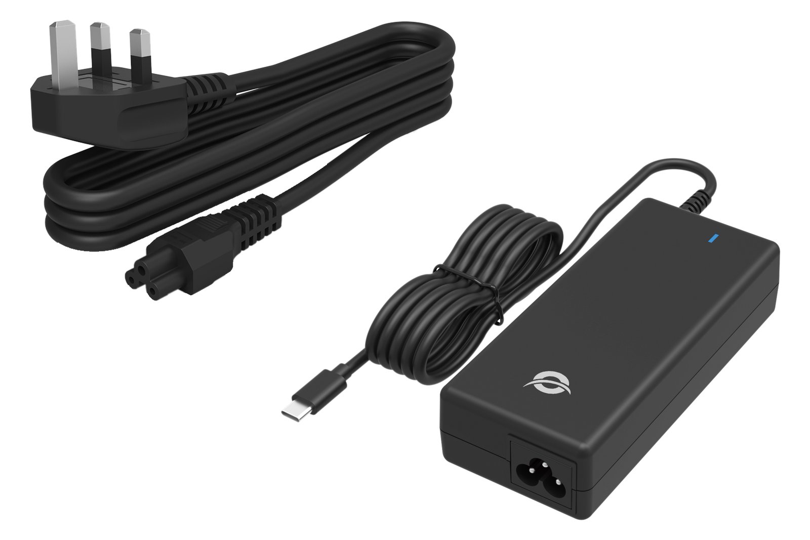 Conceptronic OZUL03BUK 100W GaN USB PD Desktop-Ladegerät - Integriertes USB-C-Kabel - UK-Stecker - Universal - Drinnen