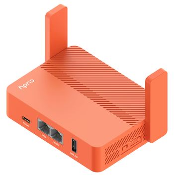 CUDY AC1200 wireless router Fast Ethernet Orange von LumaTech