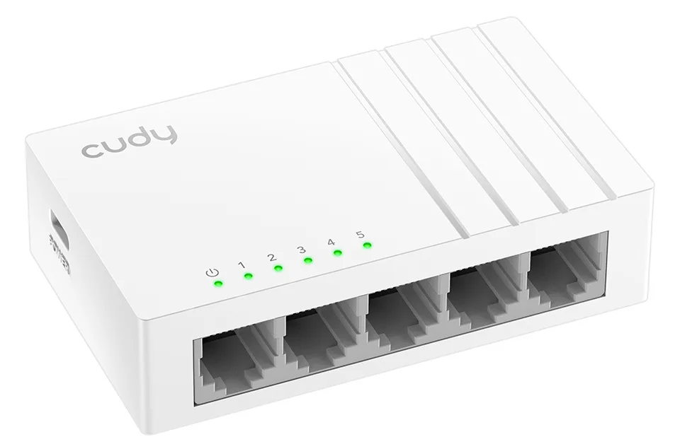 CUDY FS105D - Fast Ethernet (10/100) - Vollduplex, Ansicht 3