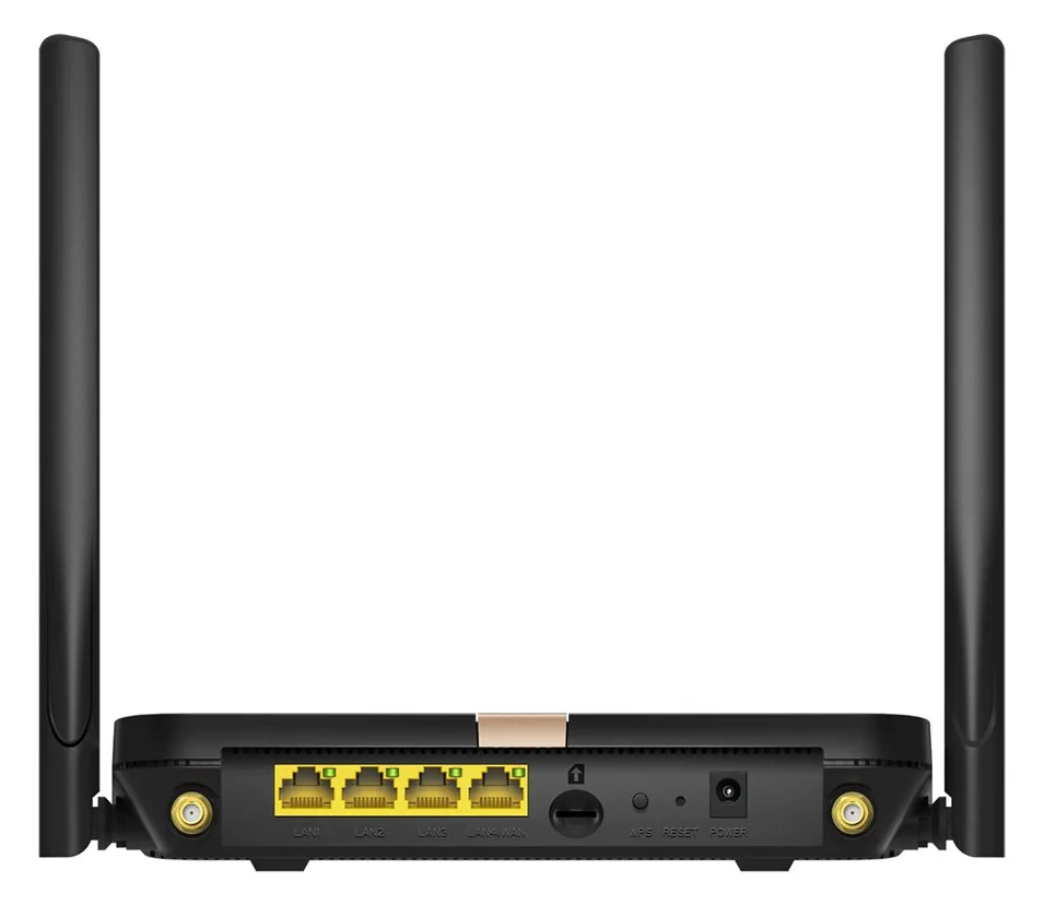 CUDY LT500D - Wi-Fi 5 (802.11ac) - Dual-Band (2,4 GHz/5 GHz) - Eingebauter Ethernet-Anschluss - 4G - Schwarz, Ansicht 3