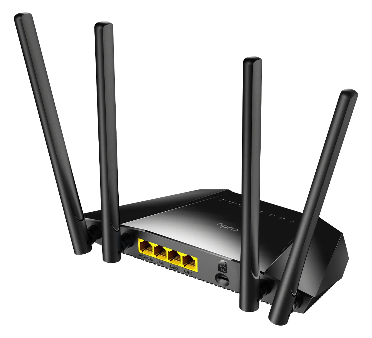 CUDY LT400, Wi-Fi 4 (802.11n), Einzelband (2,4GHz), Ethernet/LAN, 4G, Schwarz, Desktop-/Pol-Router, Ansicht 4