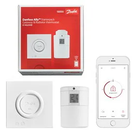 Danfoss Ally - 2400 MHz - 0 - 30 m - -10 - 55 °C - Amazon Alexa & Google Assistant - Kabellos - Weiß, Ansicht 4