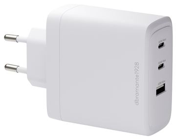 dbramante1928 re-charge - Netzteil - 100 Watt - 3 Ausgabeanschlussstellen (2 x USB-C, USB) - Weiß von LumaTech