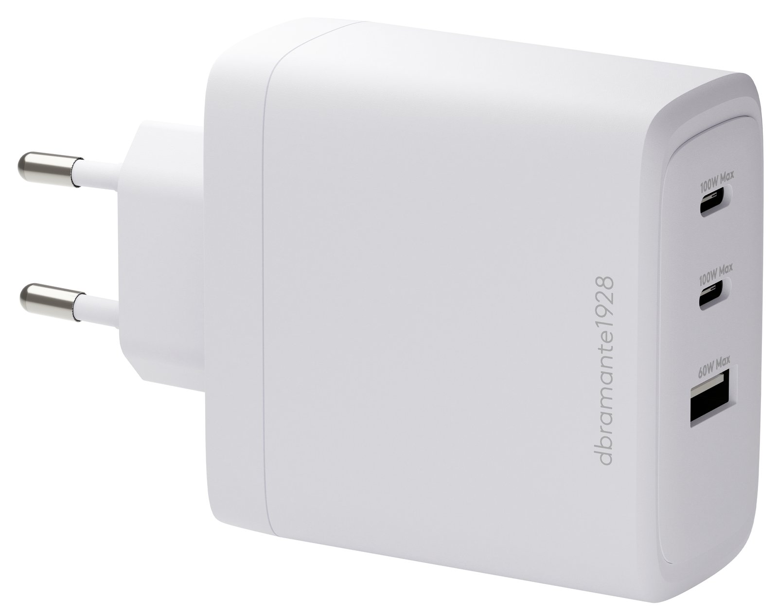 dbramante1928 re-charge - Netzteil - 100 Watt - 3 Ausgabeanschlussstellen (2 x USB-C, USB)
