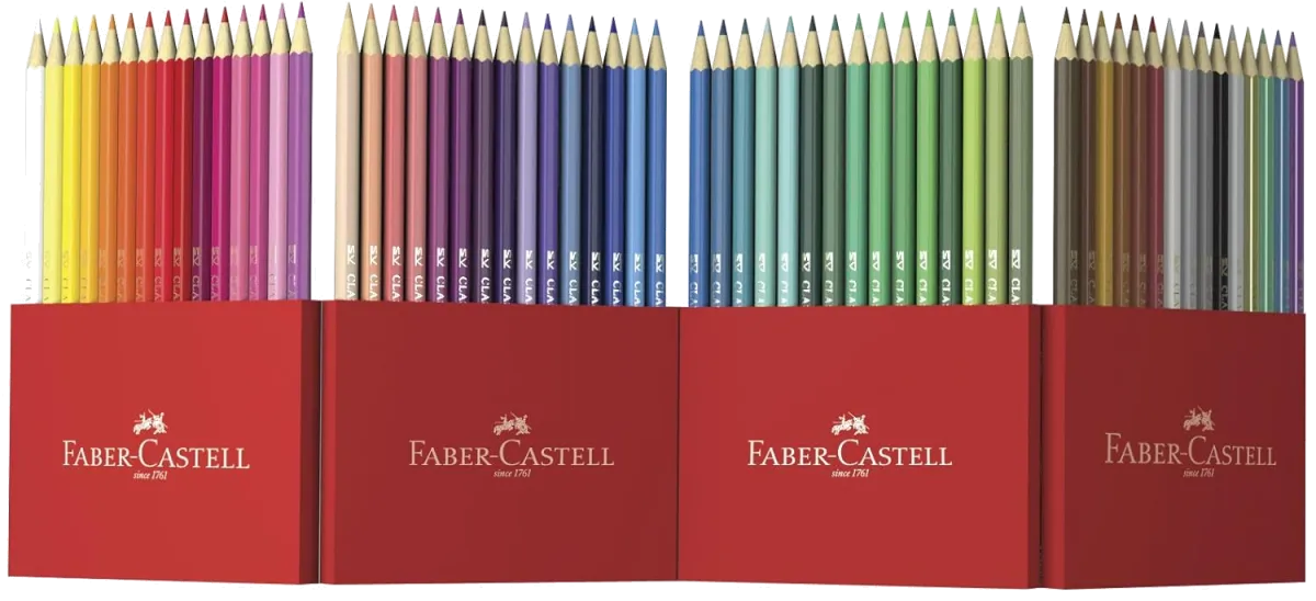 Faber-Castell 111260 Castle Buntstifte Set, 60 Farben, hexagonal, bruchsicher, weiche Mine, hohe Farbbrillanz, Malzubehör für Kinder & Erwachsene — Bild 2