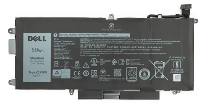 Dell  Laptop-Batterie - 7500 mAh - 60 Wh, Ansicht 2