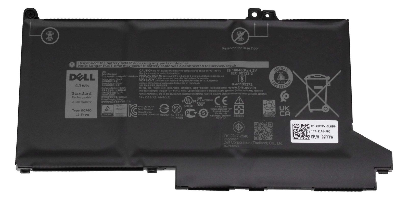 Dell  Laptop-Batterie - Lithium-Ionen - 3500 mAh