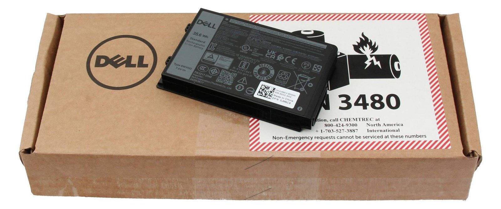Dell 35.6Wh Lithium-ion battery for Latitude 7230 - Batterie - 4.457 mAh