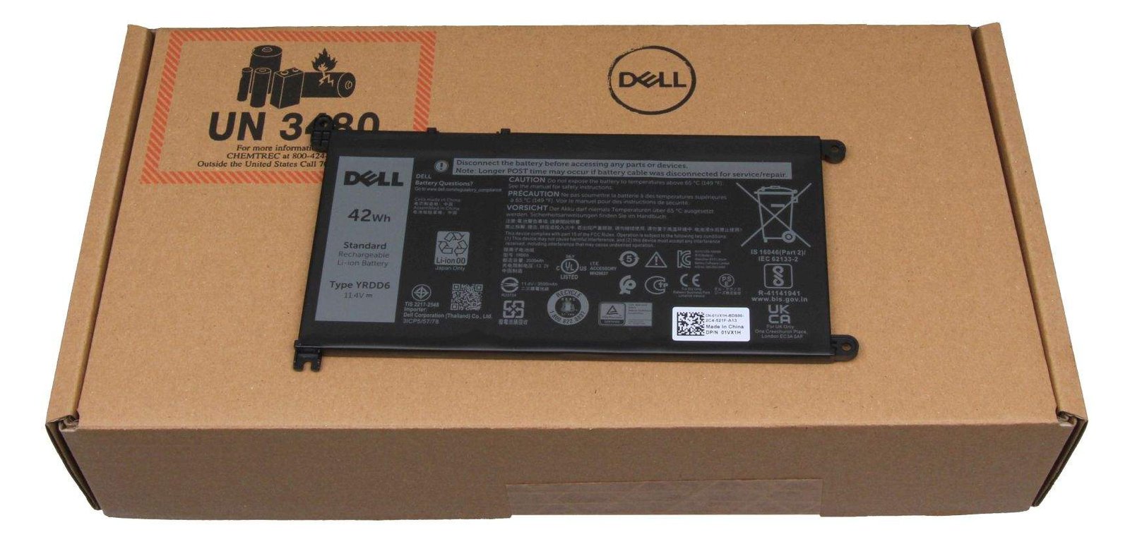 Dell 42Wh 3-cell lithium-ion battery for Chromebooks