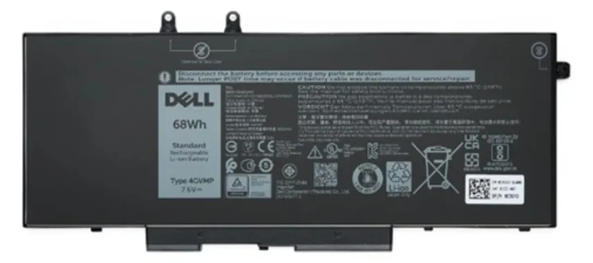 Dell 64Wh 4-cell Lithium-Ion battery for laptops - Batterie - 4.000 mAh, Ansicht 2