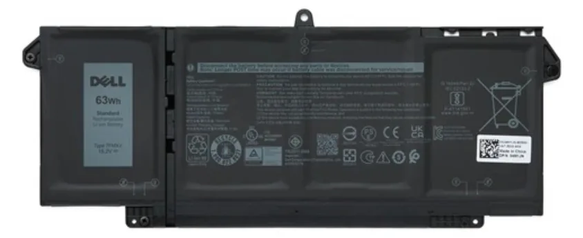 Dell 75X16 Akku 63Wh Original 4-Zellen - Batterie - 3.941 mAh, Ansicht 2