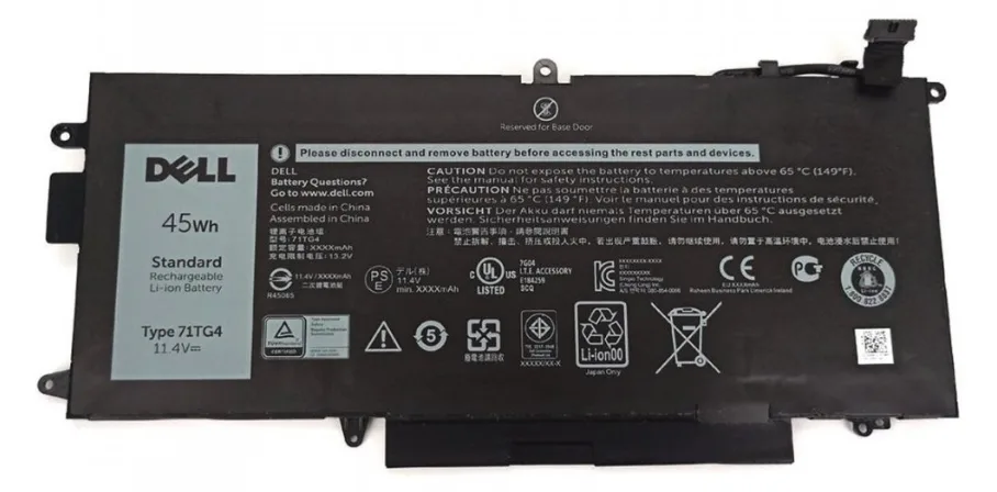 Dell BTRY PRI 45Whr 3C LITH LGC - Batterie - 3.745 mAh, Ansicht 2